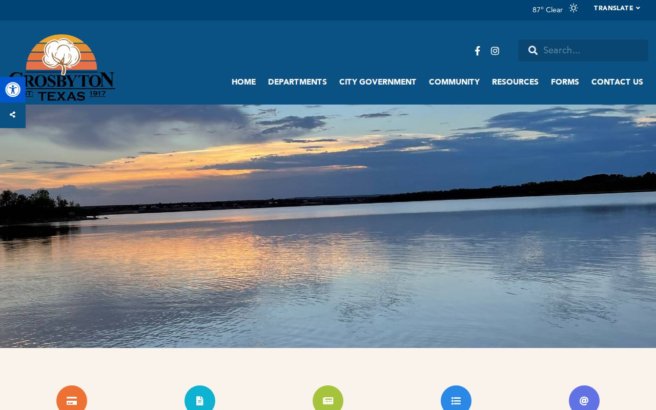 Crosbyton criminal history records context at the official city website